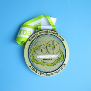 Zinklegeringsrelæ race spin medalje