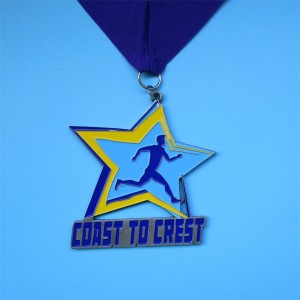 Running Man Special Design Medals Hollow Cool Belated Gold New Marathon Awards Medals