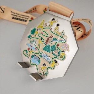 Speciel design Zink Alloy Die-Casting 3D Sharving Metal Medal Kids Medal