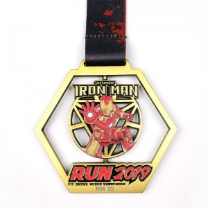 Gag Hollow Out Design Medals Wholesale Metal Award 3D guldmedaljer