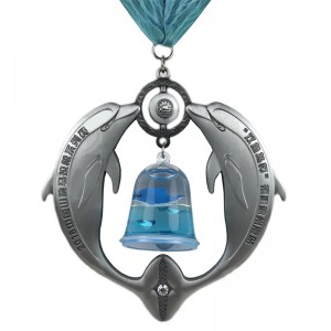 Brugerdefineret medaljon halskæde 4D emalje tilpassede medalje til souvenir