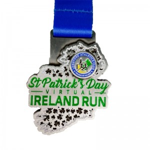 Brugerdefineret silikone bånd epoxy sport konkurrence priser kører medalje til løb