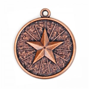 Antik messingbelagt metalmedalje med flaskeåbner Custom Metal Gold Medal