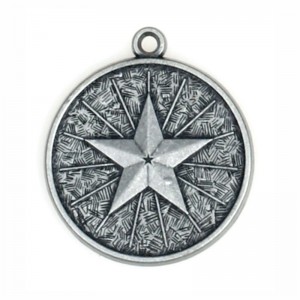 Antik messingbelagt metalmedalje medalje medaljer