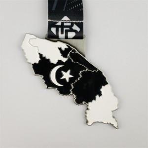 Brugerdefineret personaliseret Great Honor Awards Metal 3D Goldbelagt sportsløbsmedalje