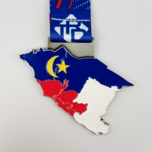 Farverig blød emaljemetalmedaljon Pendant Commemorative Medals