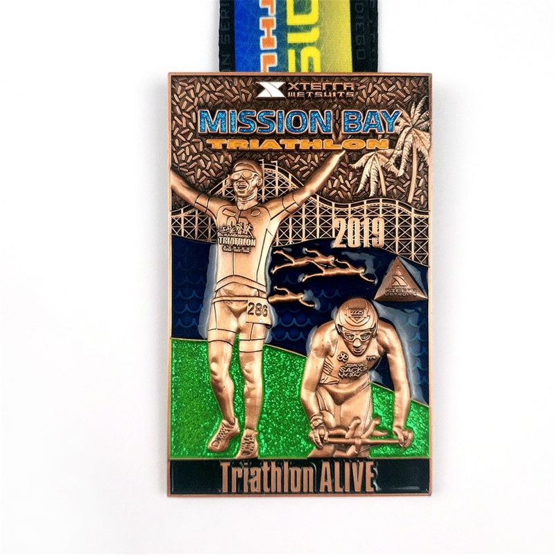 Brugerdefineret form logo metal sportsmedal