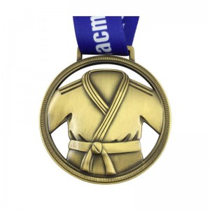 Race Medal Design til kinesisk Kungfu Gold Medallion Pendant Plate Medal