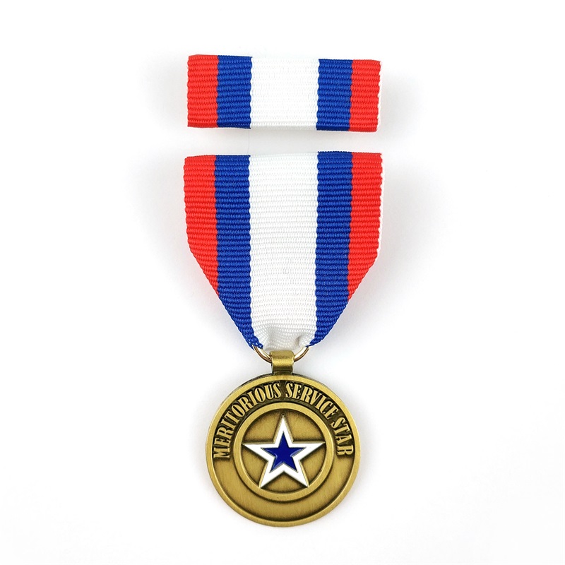 Brugerdefineret skinnende guldbelagt selskab Logo Medal of Honor