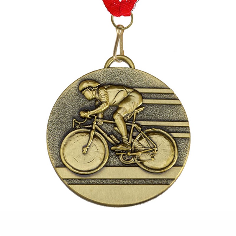 Custom Design Award Trophies Challenge Metal Medal Cycling Medals for Kids