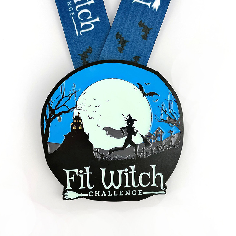 Sjov tilpasset Metal Sport Award Halloween Hallowmas Run Medals